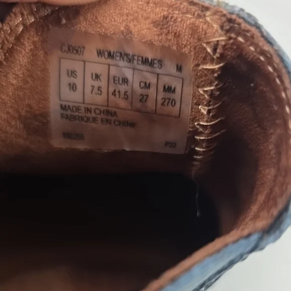 Cobb Hill Leather Ankle Booties Boots Womens 10 Blue Gray - Picture 11 of 15